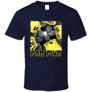 Fab Five Basketball Chris Webber Galena Rose Unisex T Shirt