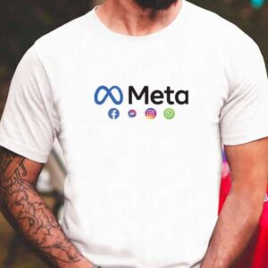 Facebook Meta Logo Graphic T Shirt