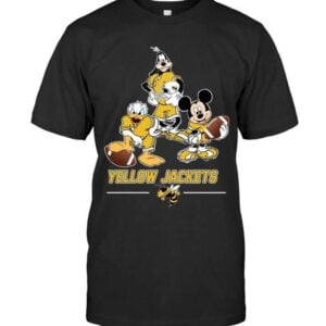 Georgia Tech Yellow Jackets Mickey Donald Goofy T Shirt