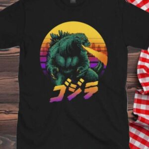 Godzilla Retrowave Unisex Graphic T Shirt