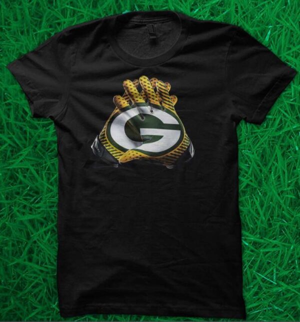 Green Bay Packers NFL Gloves T Shirt