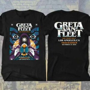 Greta Van Fleet Troubadour Los Angeles CA Unisex Graphic T Shirt