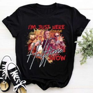 Im Just Here For The Halftime Show T Shirt Leopard Cheetah