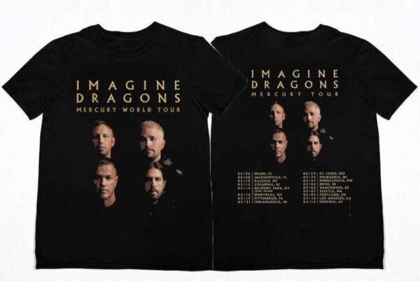 Imagine Dragons Mercury World Tour 2022 T Shirt