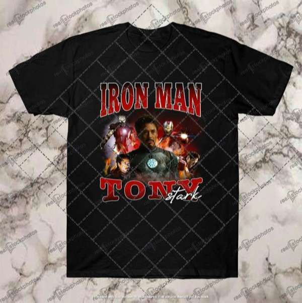 Iron Man Tony Stark Vintage Unisex Graphic T Shirt