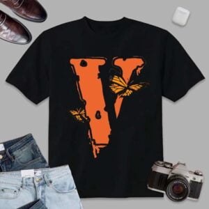 Juice Wrld x Vlone Butterfly T Shirt Rapper