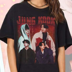 Jungkook Vintage Graphic T Shirt