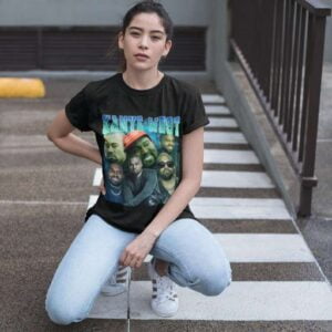 Kanye West Vintage Print T Shirt