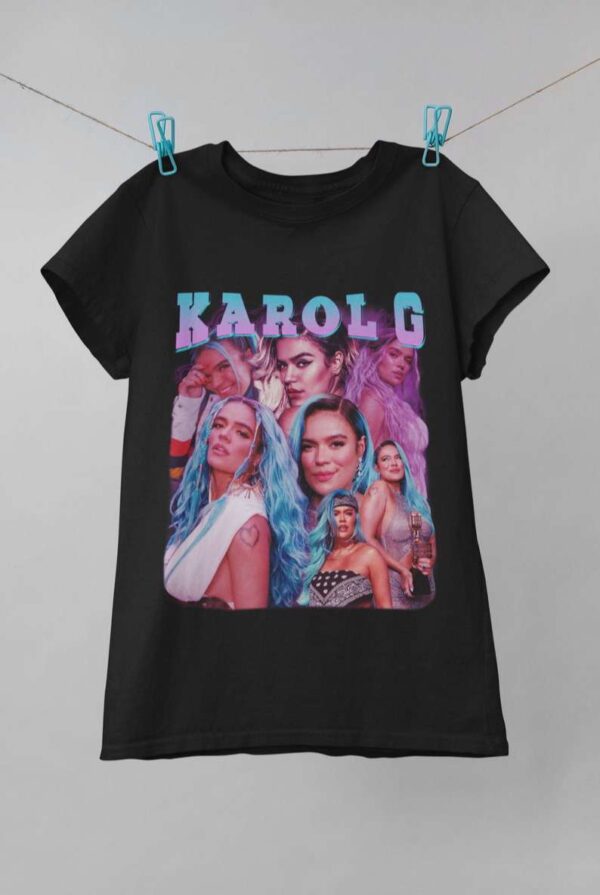 Karol G Vintage Print T Shirt
