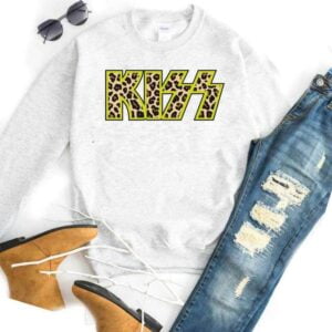 Kiss Leopard T Shirt Band