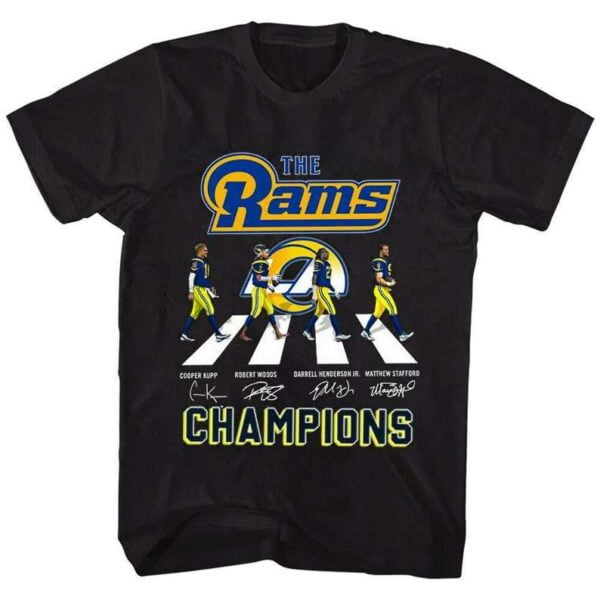 Los Angeles Rams Super Bowl 2022 Champs Winner Abbey Road T Shirt