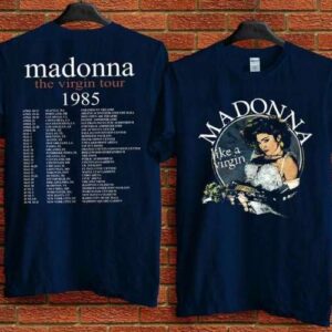 Madonna Graphic T Shirt The Virgin Tour 1985