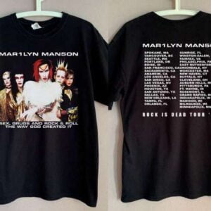 Marilyn Manson Rock Is Dead Tour 99 Graphic T Shirt