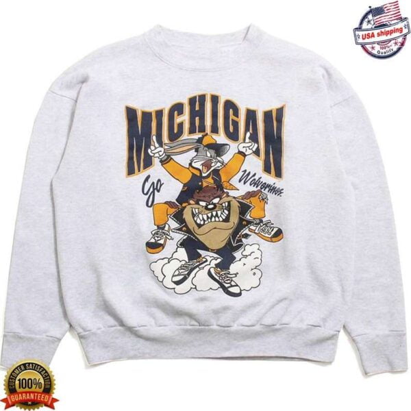 Michigan Wolverines Looney Tunes T Shirt University of Michigan