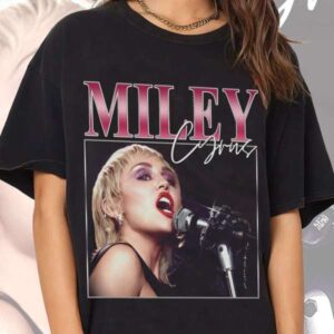 Miley Cyrus Shirt Music Singer Retro