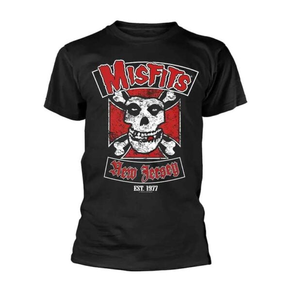 Misfits Band T Shirt Biker Design