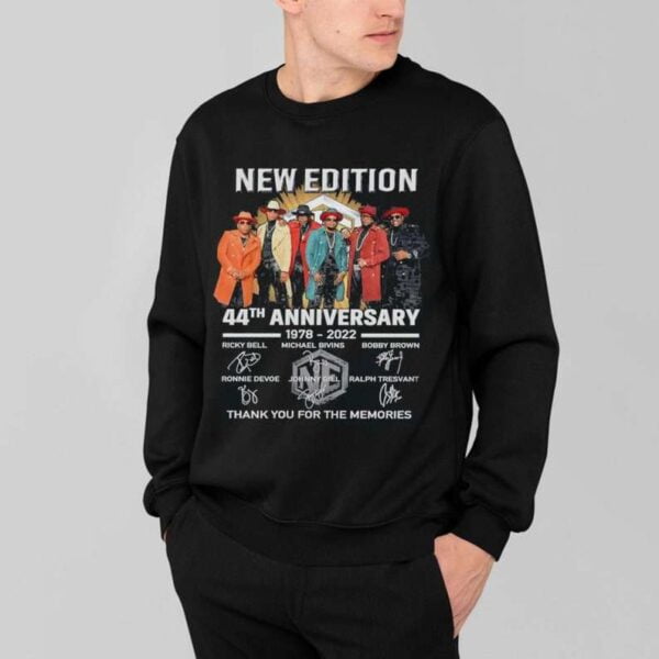 New Edition 44th Anniversary 1978 2022 Thank You For The Memories Signatures Unisex T Shirt