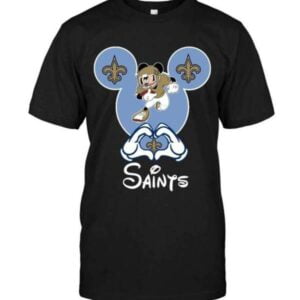 New Orleans Saints Graphic T Shirt Mickey