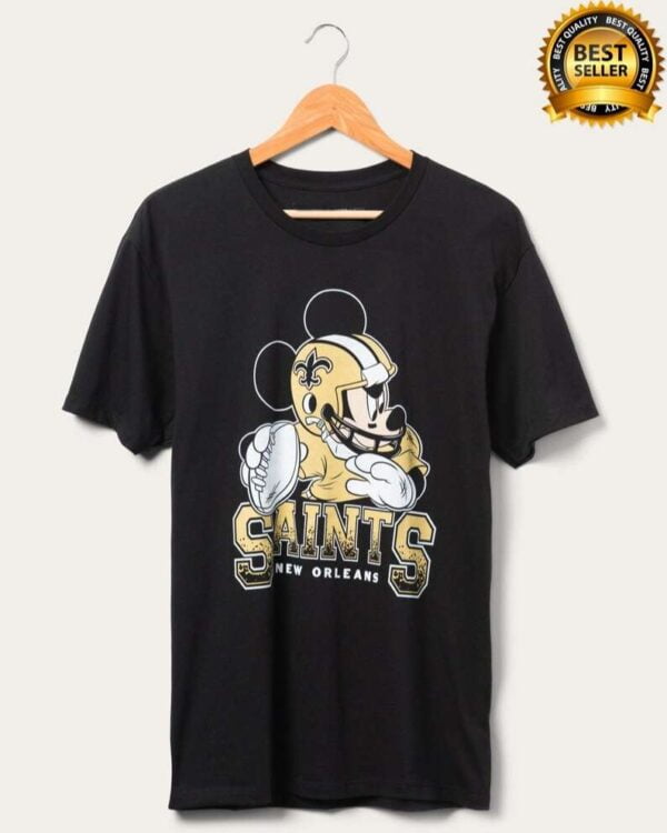 New Orleans Saints Mickey Mouse T Shirt 1