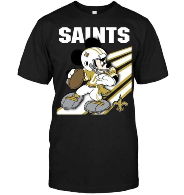 New Orleans Saints Mickey Mouse T Shirt