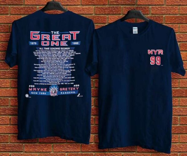 New York Rangers Wayne Gretzky The Great One T Shirt