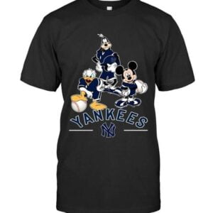 New York Yankees Mickey Donald Goofy T Shirt