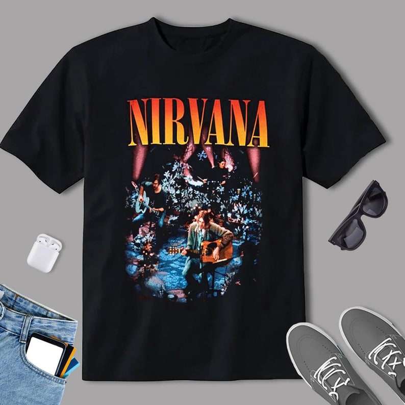 Charcoal Nirvana MTV Unplugged in New York T Shirt
