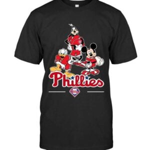 Philadelphia Phillies Mickey Donald Goofy T Shirt