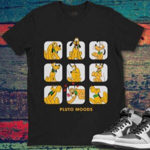 Pluto Moods Cute Dog Disney Graphic T Shirt