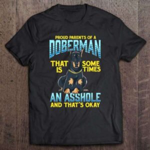 Proud Parents Of A Doberman Graphic T Shirt