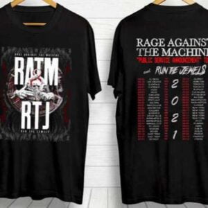 Rage Against the Machine and Run the Jewels 2021 T Shirt S 5XL