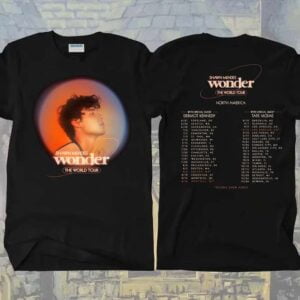 Shawn Mendes Wonder North America 2022 Tour T Shirt The World Tour