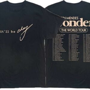 Shawn Mendes Wonder The World Tour 2022 T Shirt