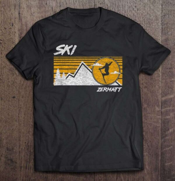Ski Zermatt Switzerland T Shirt