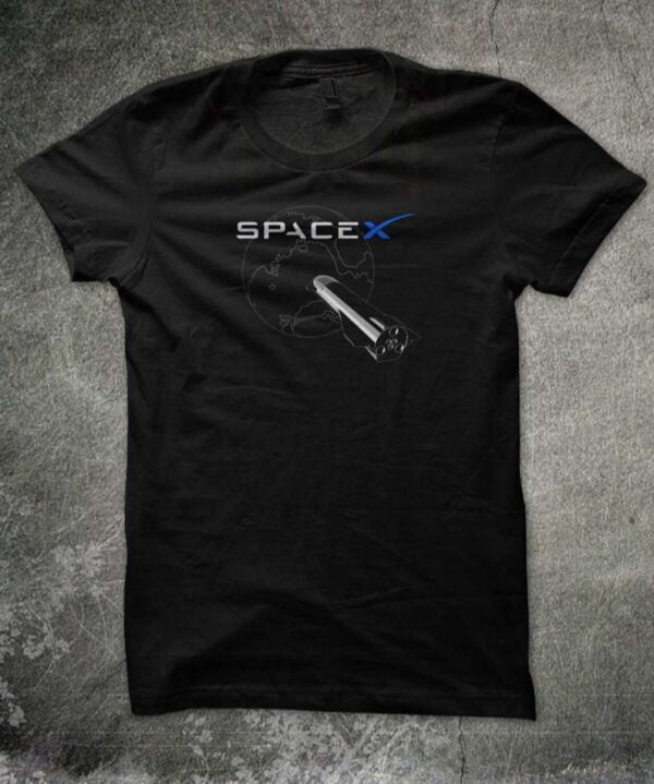 Space X New Outer Space Falcon 1 Launch Mix T Shirt
