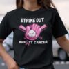Strike Out Breast Cancer Baseball Lovers T Shirt S 5XL
