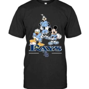 Tampa Bay Rays Mickey Donald Goofy Graphic T Shirt