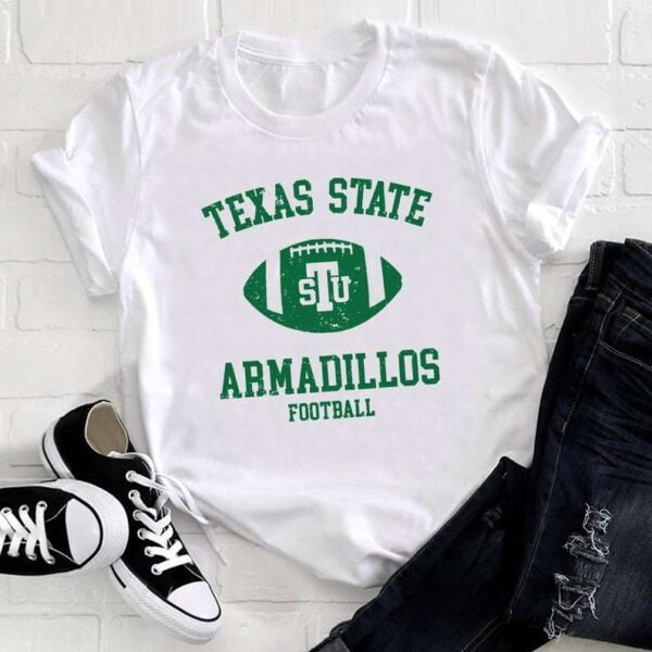 Texas State Armadillo Football T Shirt