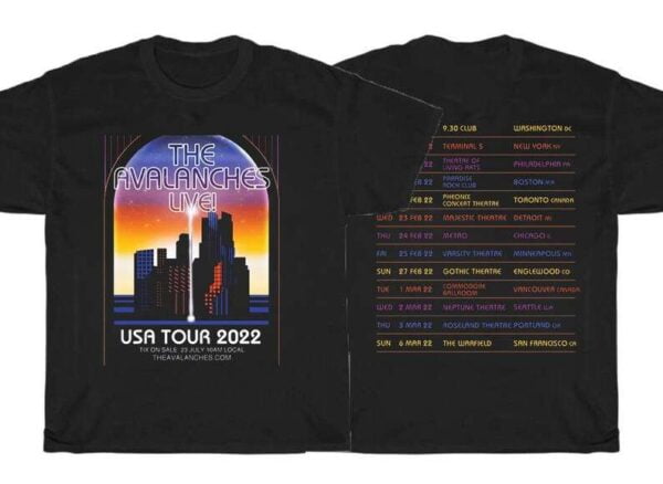 The Avalanches 2022 North American Tour T Shirt