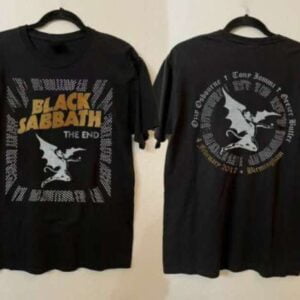 The End 2017 Tour Ozzy Osbourne Black Sabbath Demon Tony Lommi and Geezer Butler T Shirt S 5XL