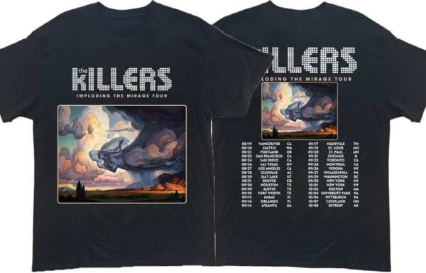 The Killers Imploding The Mirage Tour 2022 T Shirt