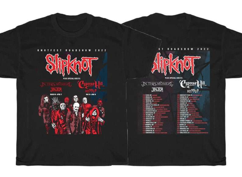 The Knotfest Roadshow 2022 Concert Slipknot 2022 Tour T Shirt - Online ...