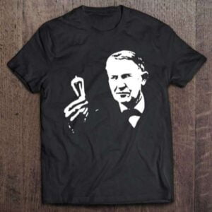 Thomas Edison Light Bulp T Shirt S 5XL
