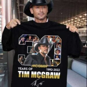 Tim McGraw T Shirt 1992 2022 Thank Your For The Memories