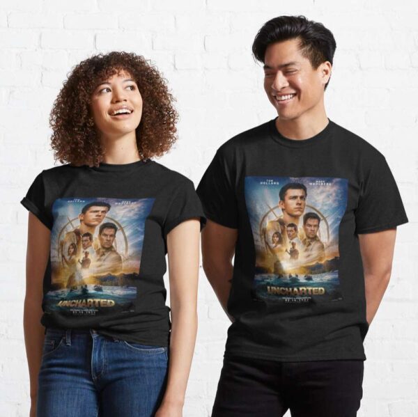 Uncharted Movie Poster Tom Holland T Shirt