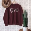 Vintage 1970 Graphic T Shirt 50th Birthday