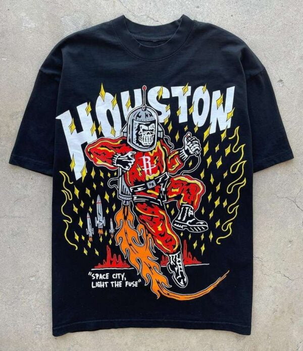 Warren Lotas Houston Rockets Space City Light The Fuse NBA T Shirt