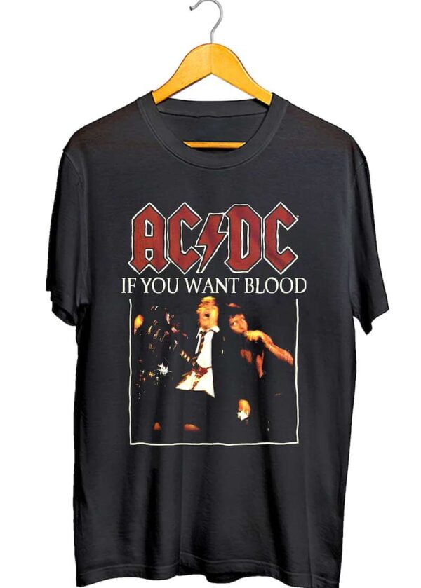 ACDC If You Want Blood T Shirt Music Band Merch