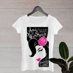 Amy Winehouse Flower T Shirt Merch