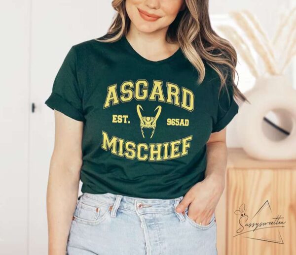 Asgard Mischief T Shirt Loki God Of Mischief